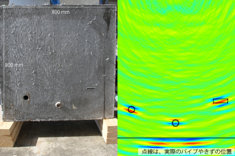 構造数理工学研究室で開発した超音波アレイプローブによるコンクリート中の非破壊センシング-2
